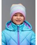 Шапка трикотажная для девочек разноцветный