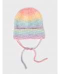 Шапка трикотажная для девочек разноцветный