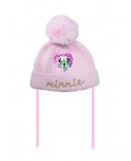 Шапка трикотажная для девочек светло-розовый