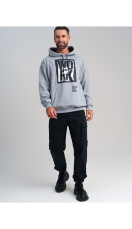 Толстовка трикотажная для мужчин светло-серый