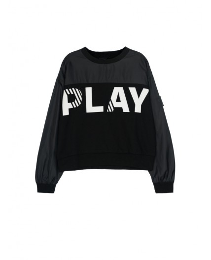 Толстовка трикотажная для девочек черный