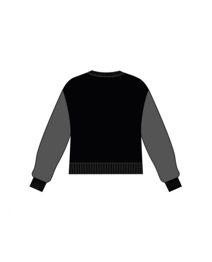 Толстовка трикотажная для девочек черный