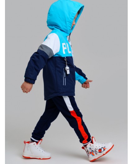 Куртка текстильная с полиуретановым покрытием для мальчиков (ветровка) разноцветный