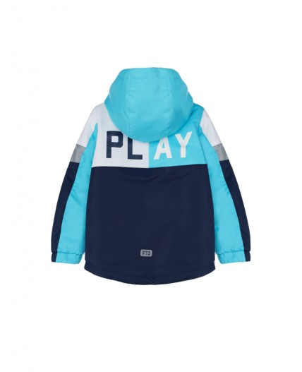Куртка текстильная с полиуретановым покрытием для мальчиков (ветровка) разноцветный