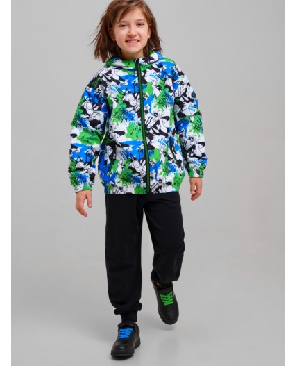 Куртка текстильная с полиуретановым покрытием для мальчиков (ветровка) разноцветный