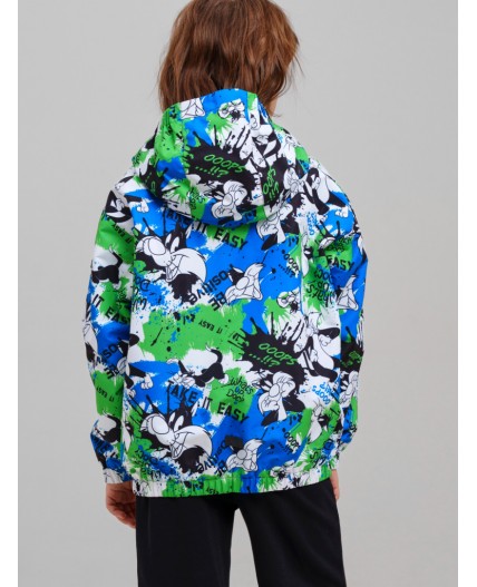 Куртка текстильная с полиуретановым покрытием для мальчиков (ветровка) разноцветный