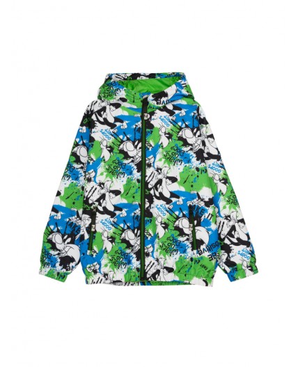 Куртка текстильная с полиуретановым покрытием для мальчиков (ветровка) разноцветный
