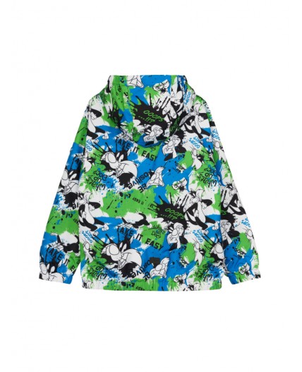 Куртка текстильная с полиуретановым покрытием для мальчиков (ветровка) разноцветный