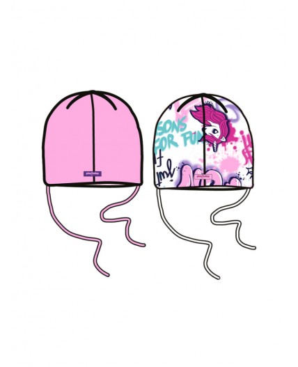 Шапка детская трикотажная для девочек, 2 шт в комплекте разноцветный