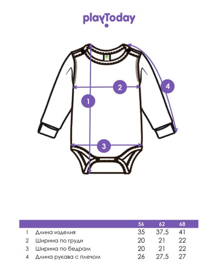 Боди детское трикотажное для девочек, 2 шт в комплекте разноцветный