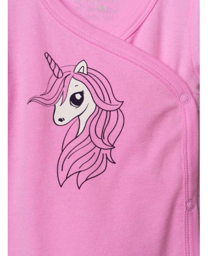 Боди детское трикотажное для девочек, 2 шт в комплекте разноцветный