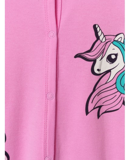 Комбинезон детский трикотажный для девочек, 2 шт в комплекте разноцветный