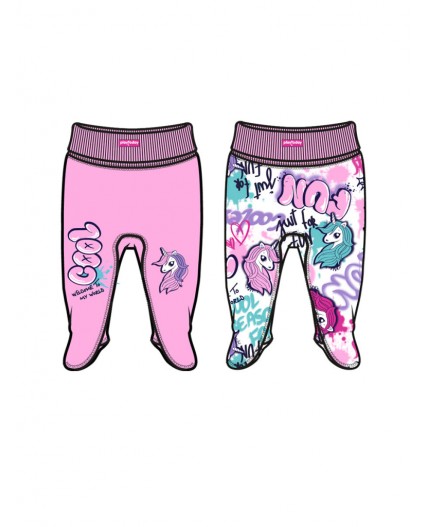 Ползунки детские трикотажные для девочек, 2 шт в комплекте разноцветный