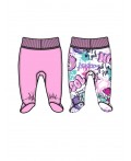 Ползунки детские трикотажные для девочек, 2 шт в комплекте разноцветный