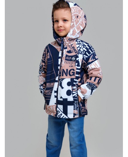 Куртка текстильная с полиуретановым покрытием для мальчиков (ветровка) разноцветный