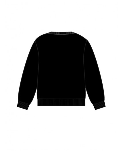 Толстовка трикотажная для девочек черный,белый