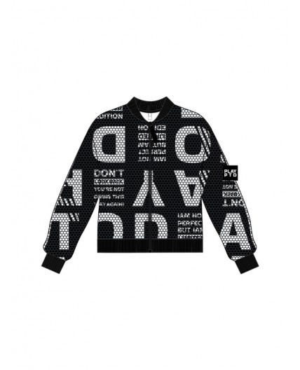 Толстовка трикотажная для девочек черный,белый