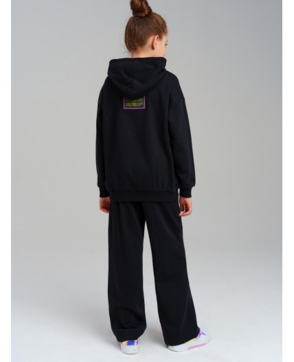 Толстовка трикотажная для девочек черный