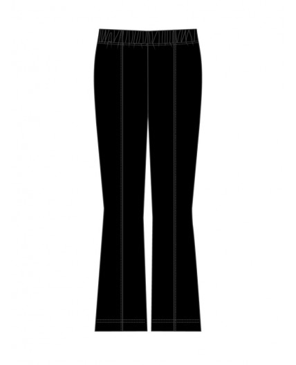 Брюки трикотажные для девочек черный