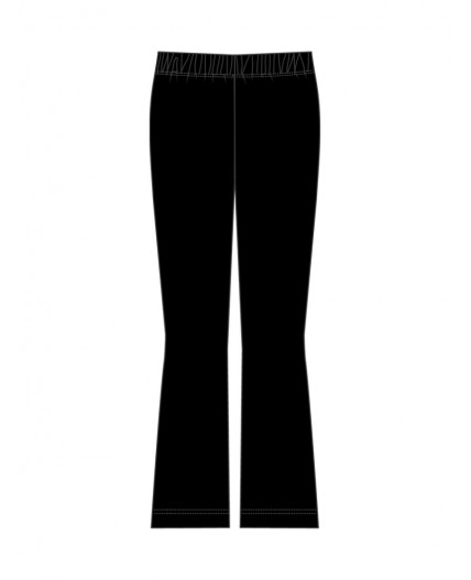 Брюки трикотажные для девочек черный