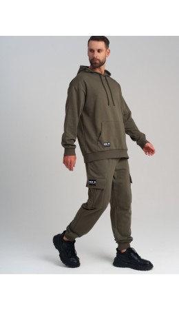 Толстовка трикотажная для мужчин хаки