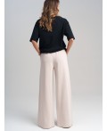 Брюки трикотажные для женщин молочный