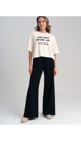 Брюки трикотажные для женщин черный