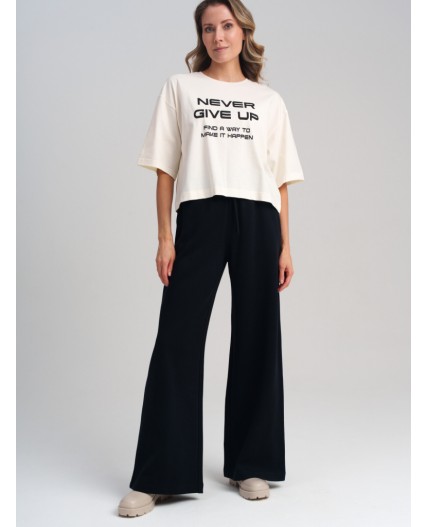 Брюки трикотажные для женщин черный