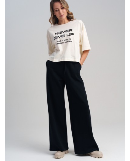 Брюки трикотажные для женщин черный