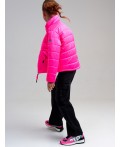 Куртка текстильная с полиуретановым покрытием для девочек фуксия