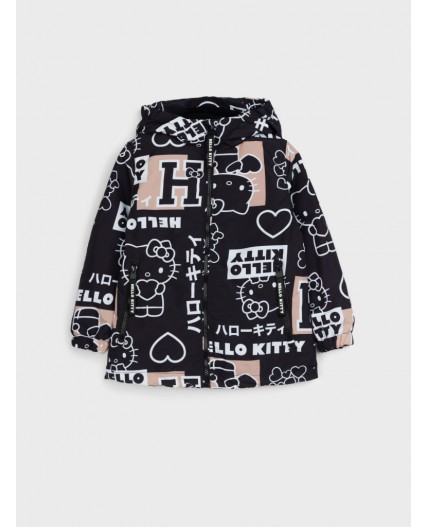 Куртка текстильная с полиуретановым покрытием для девочек (ветровка) черный,бежевый,белый