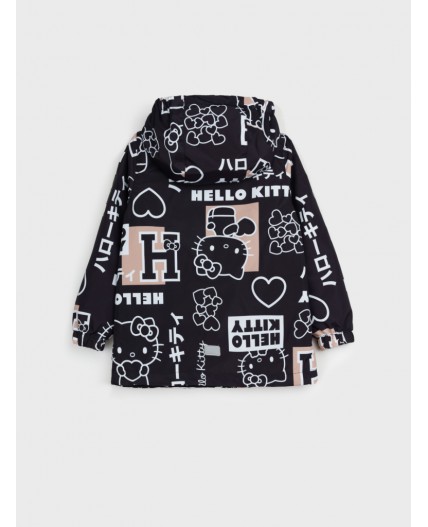 Куртка текстильная с полиуретановым покрытием для девочек (ветровка) черный,бежевый,белый