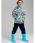 Куртка текстильная с полиуретановым покрытием для мальчиков (ветровка) разноцветный