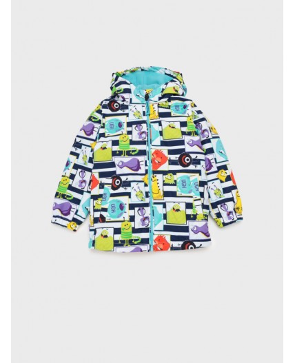 Куртка текстильная с полиуретановым покрытием для мальчиков (ветровка) разноцветный