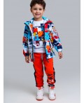 Куртка текстильная с полиуретановым покрытием для мальчиков (ветровка) разноцветный