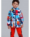 Куртка текстильная с полиуретановым покрытием для мальчиков (ветровка) разноцветный