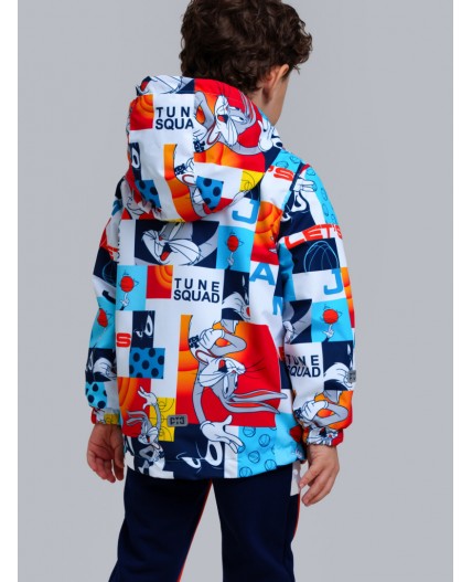 Куртка текстильная с полиуретановым покрытием для мальчиков (ветровка) разноцветный