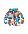 Куртка текстильная с полиуретановым покрытием для мальчиков (ветровка) разноцветный