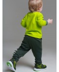 Фуфайка детская трикотажная для мальчиков (футболка с длинными рукавами) светло-зеленый