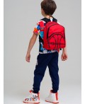 Рюкзак текстильный для мальчиков красный,черный