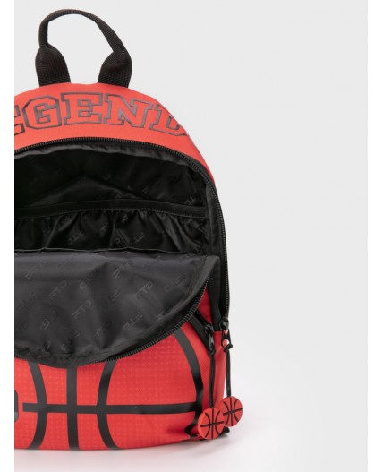 Рюкзак текстильный для мальчиков красный,черный