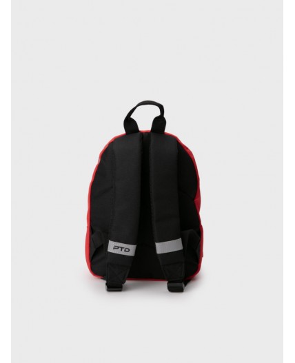 Рюкзак текстильный для мальчиков красный,черный