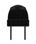Шапка трикотажная для девочек черный
