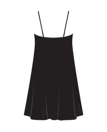 Сорочка ночная текстильная для женщин черный