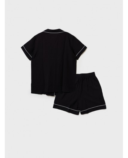 Пижама текстильная для женщин черный