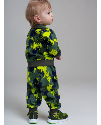 Комплект детский трикотажный для мальчиков: толстовка, брюки разноцветный