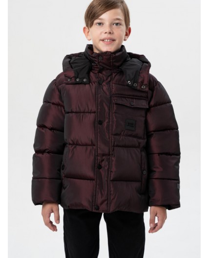 Куртка текстильная с полиуретановым покрытием для мальчиков бордовый