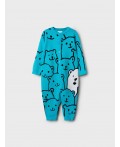 Комбинезон детский трикотажный для мальчиков бирюзовый