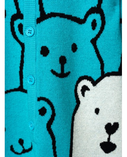 Комбинезон детский трикотажный для мальчиков бирюзовый