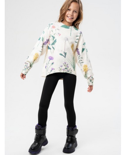 Джемпер трикотажный для девочек разноцветный